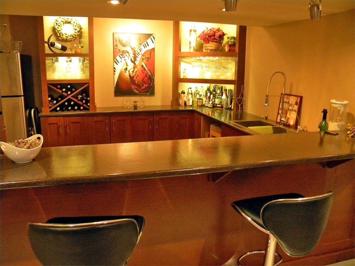 Custom Basement Bar